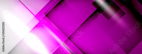 Light and shadow squares and lines abstract background