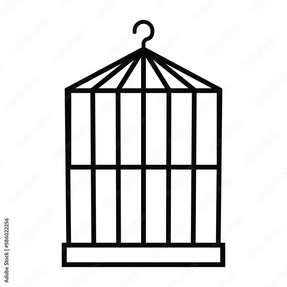 Bird cage icon vector Bird cage icon vector