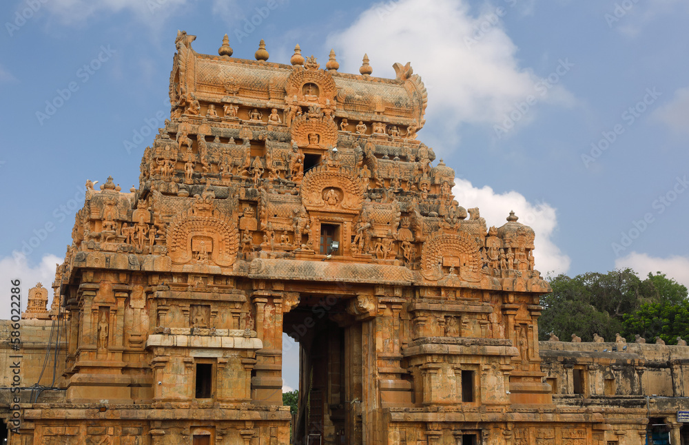 Lord shiva Temple is known as Brihadeeswara temple in Thanjavur, Tamil Nadu - India