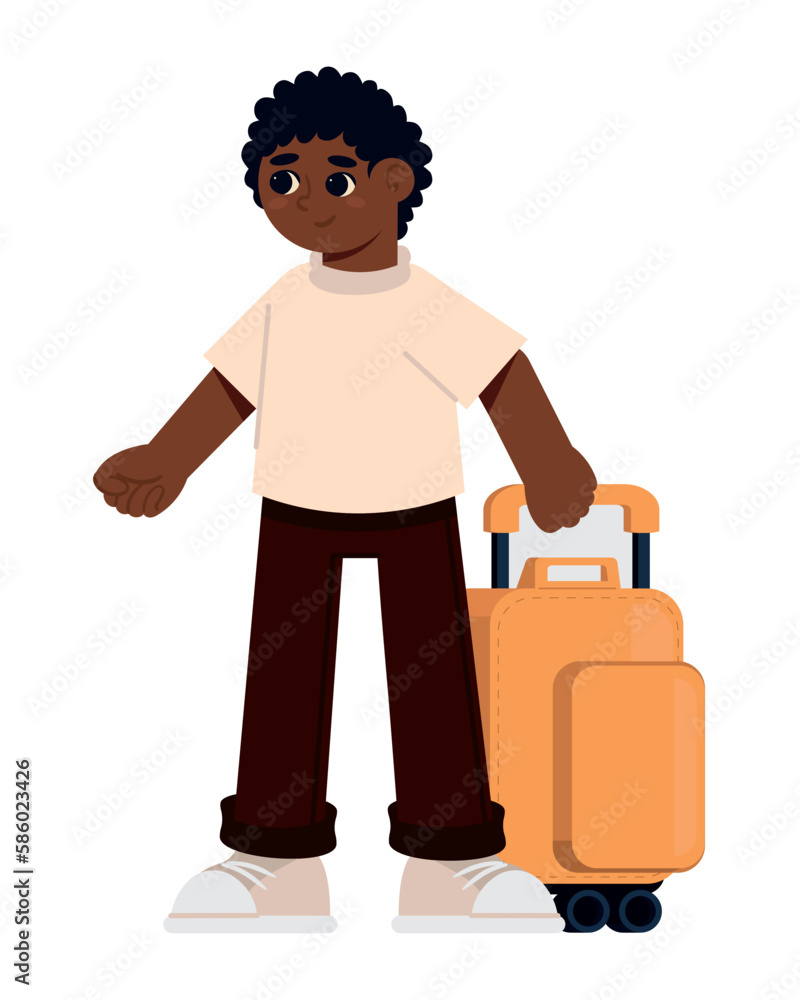 boy with suitcase boy with suitcase