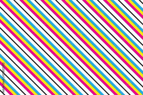 abstract diagonal pink yellow and blue stripe pattern design.