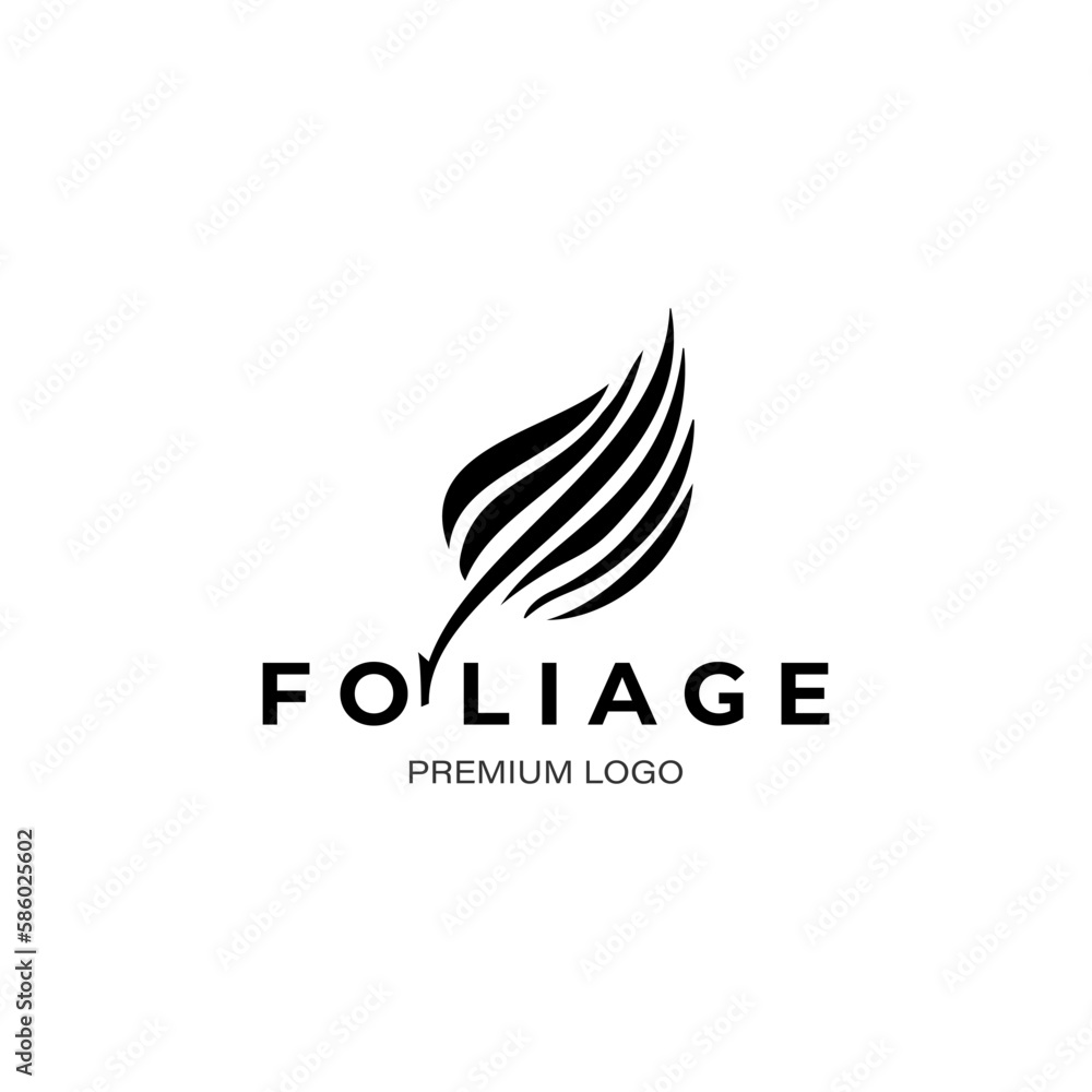 Foliage, leaf, nature logo design vector template isolated Foliage, leaf, nature logo design vector template isolated
