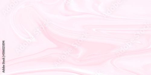 Fluid art texture. Abstract backdrop with swirling paint effect. Liquid acrylic artwork that flows and splashes. Mixed paints for interior poster. Pink, brown and white overflowing colors