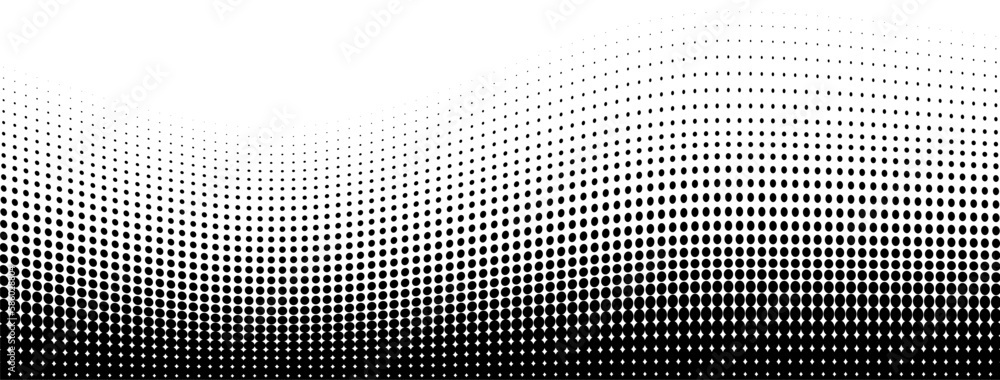 Halftone vector background gradient. Pop art dots pattern halftone background gradient fit for poster, flyer, business card, and banner