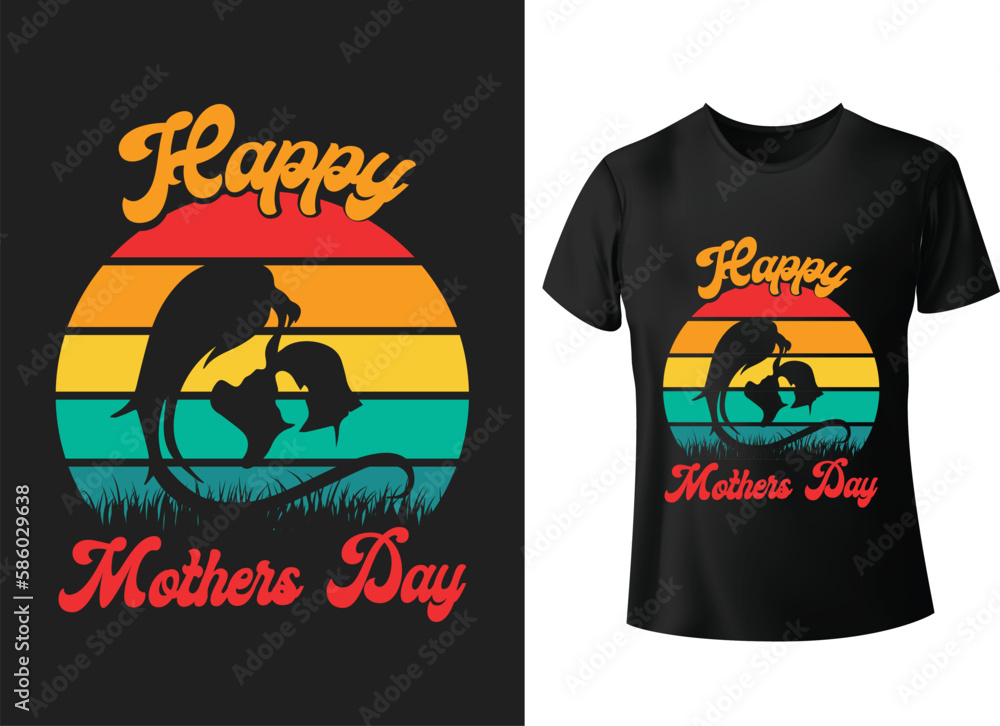Happy Mother's Day typography T shirt for mother lover