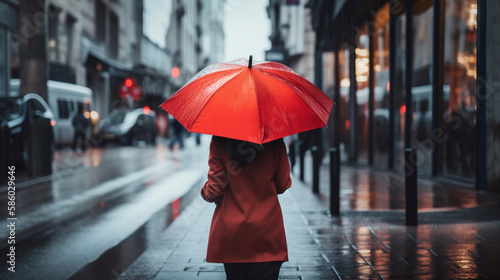 person with umbrella