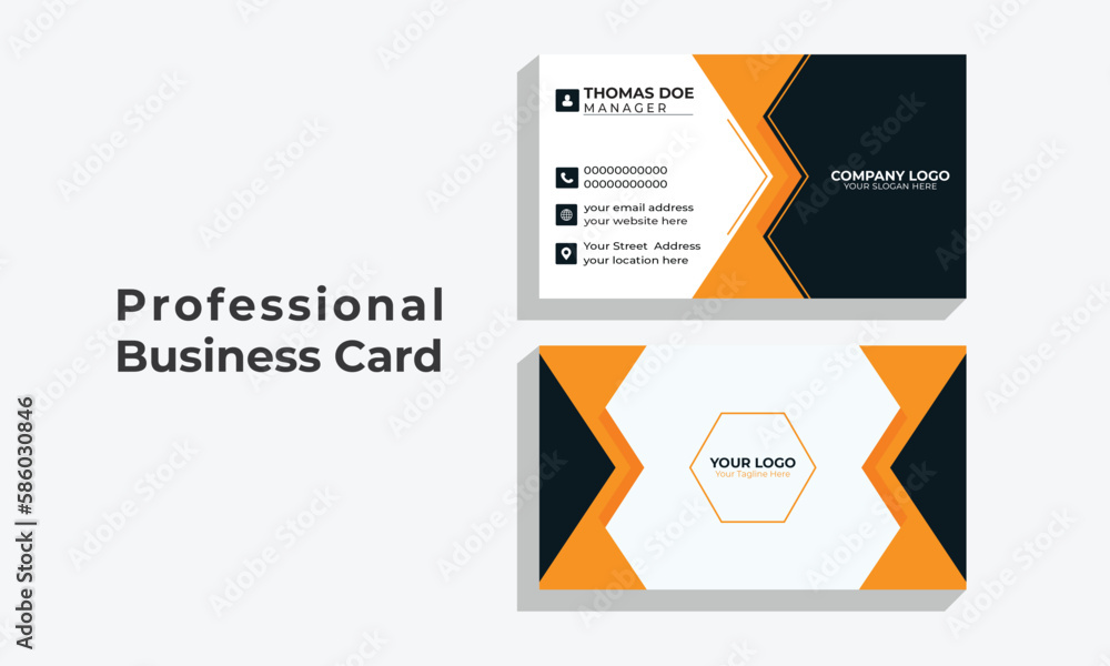 creative modern name card and business card Vector template. creative modern name card and business card Vector template.