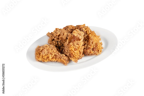 deep fried chicken on dish