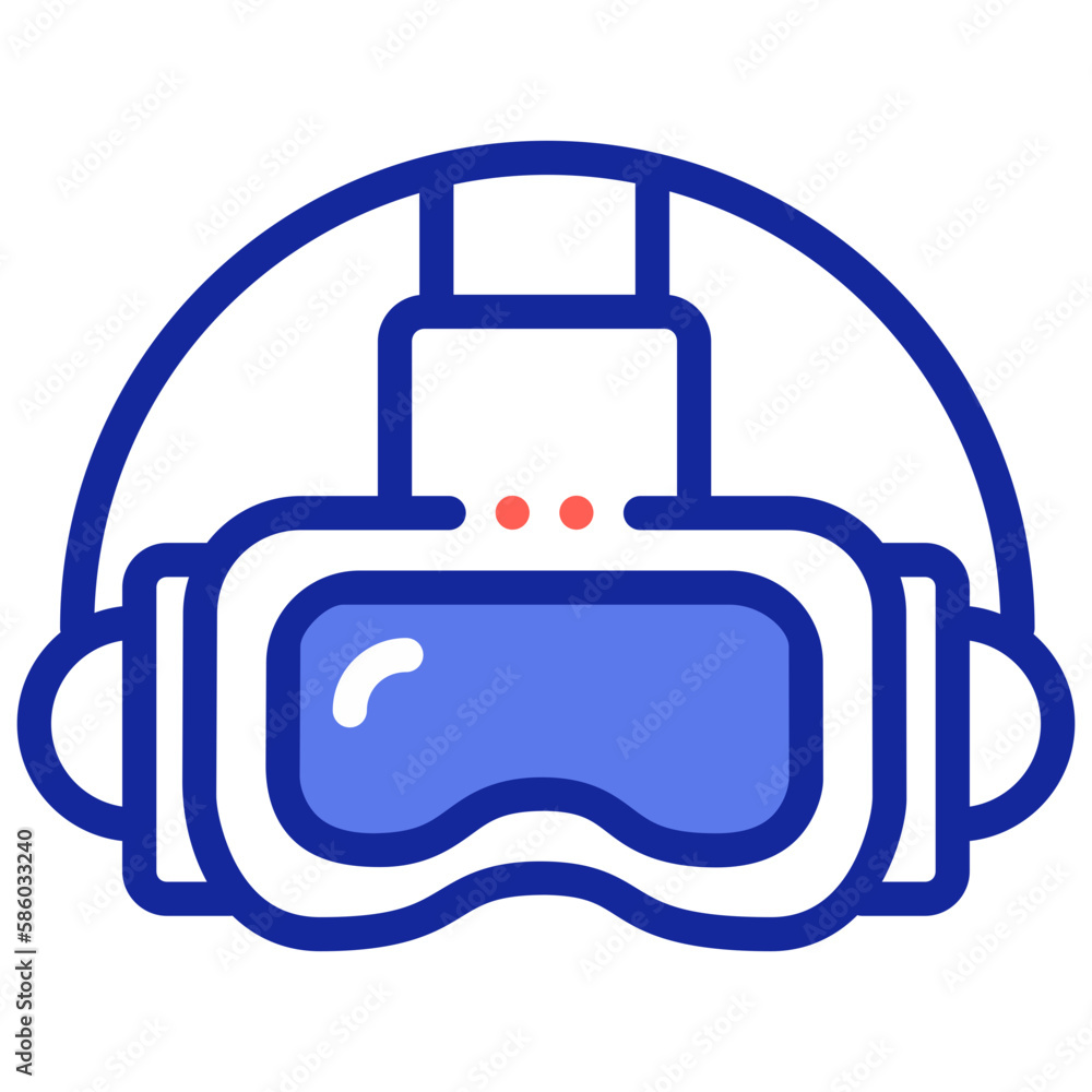 Virtual reality headset device icon Virtual reality headset device icon