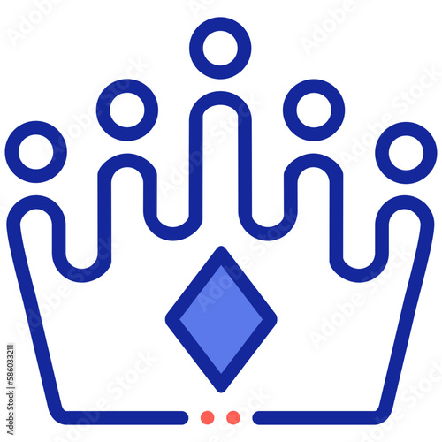 Symbol of power or authority icon