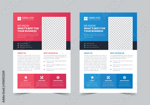 Corporate Flyer Template | Print Ready | A4