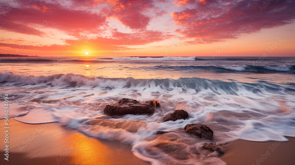 sunset on the beach generative ai sunset on the beach generative ai