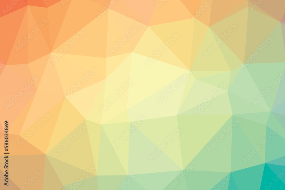 Obraz premium Multicolor polygon pattern. Low poly design 