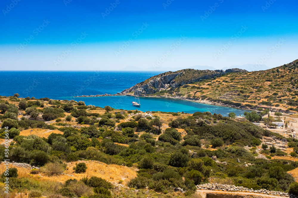 Aegan Sea panorama. Turkey, Datca peninsula