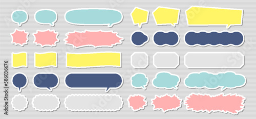 色々な形の吹き出し