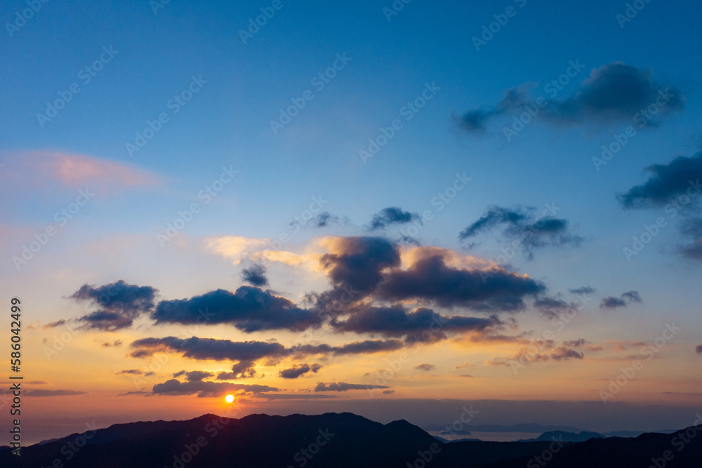 風景素材：瀬戸内海の初日の出