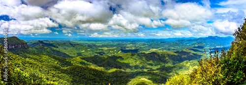 View from Best Of All lookout at the Springbrook National Park  Queensland  Australia