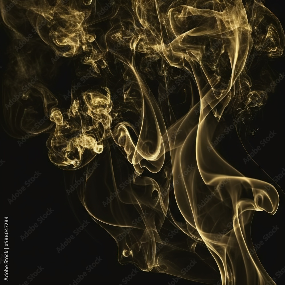 Fantastic smoke, abstract background, wallpaper. Color bomb. Printable image. High quality. Generative AI