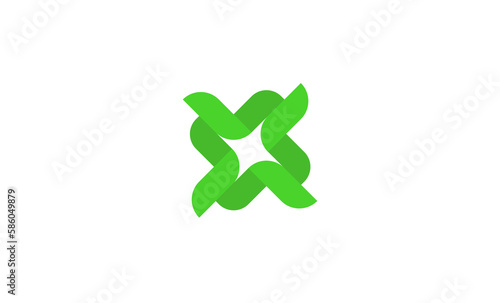 Eco logo green leaf vector illustration isolated. Logos of green leaf ecology nature element vector icon