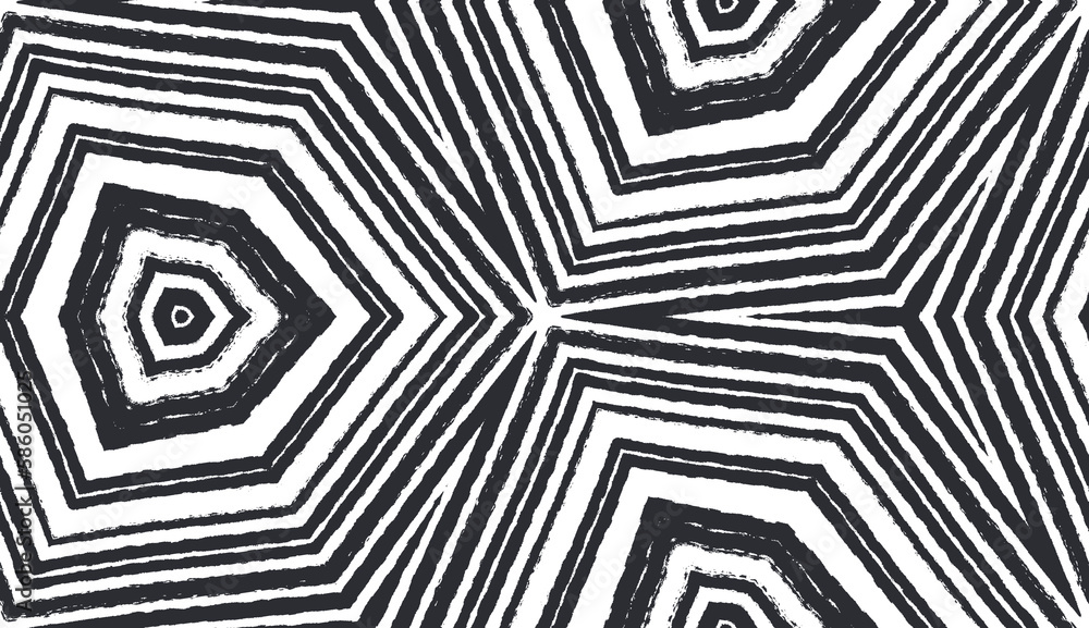 Mosaic seamless pattern. Black symmetrical Mosaic seamless pattern. Black symmetrical