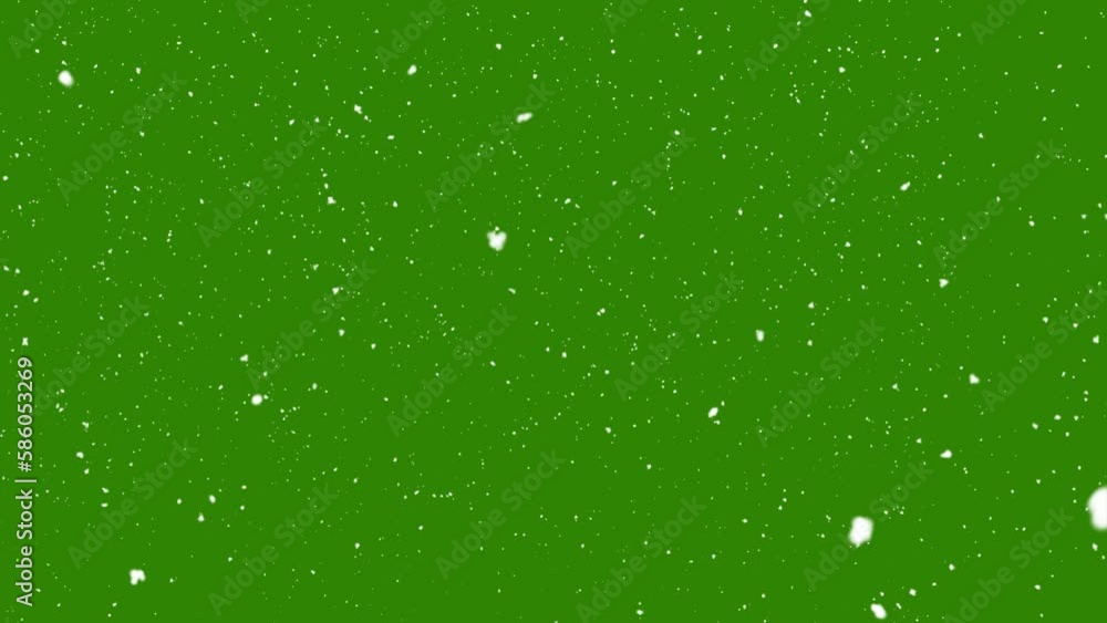 Snow falling on green screen background Snow falling on green screen background