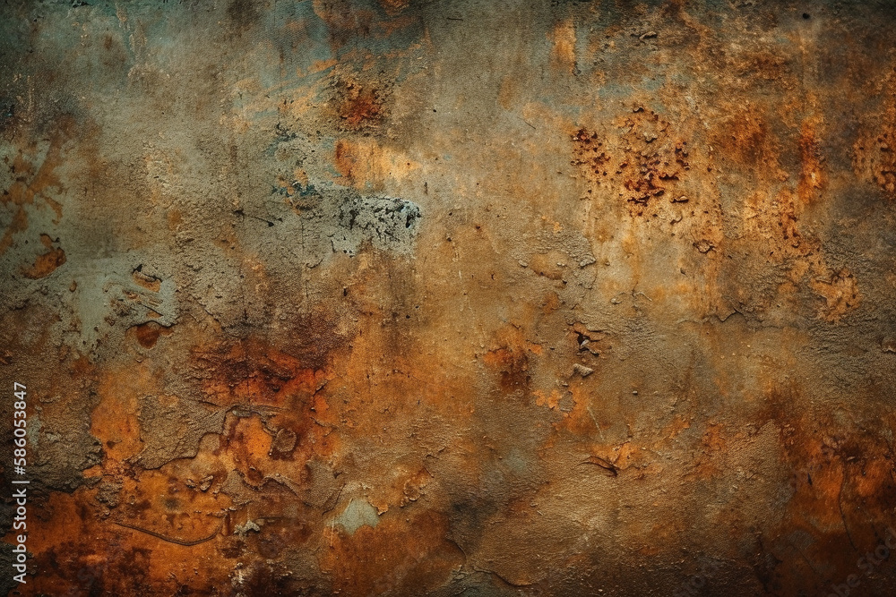 Old grunge, rusty metal texture background - Generative AI Old grunge, rusty metal texture background - Generative AI
