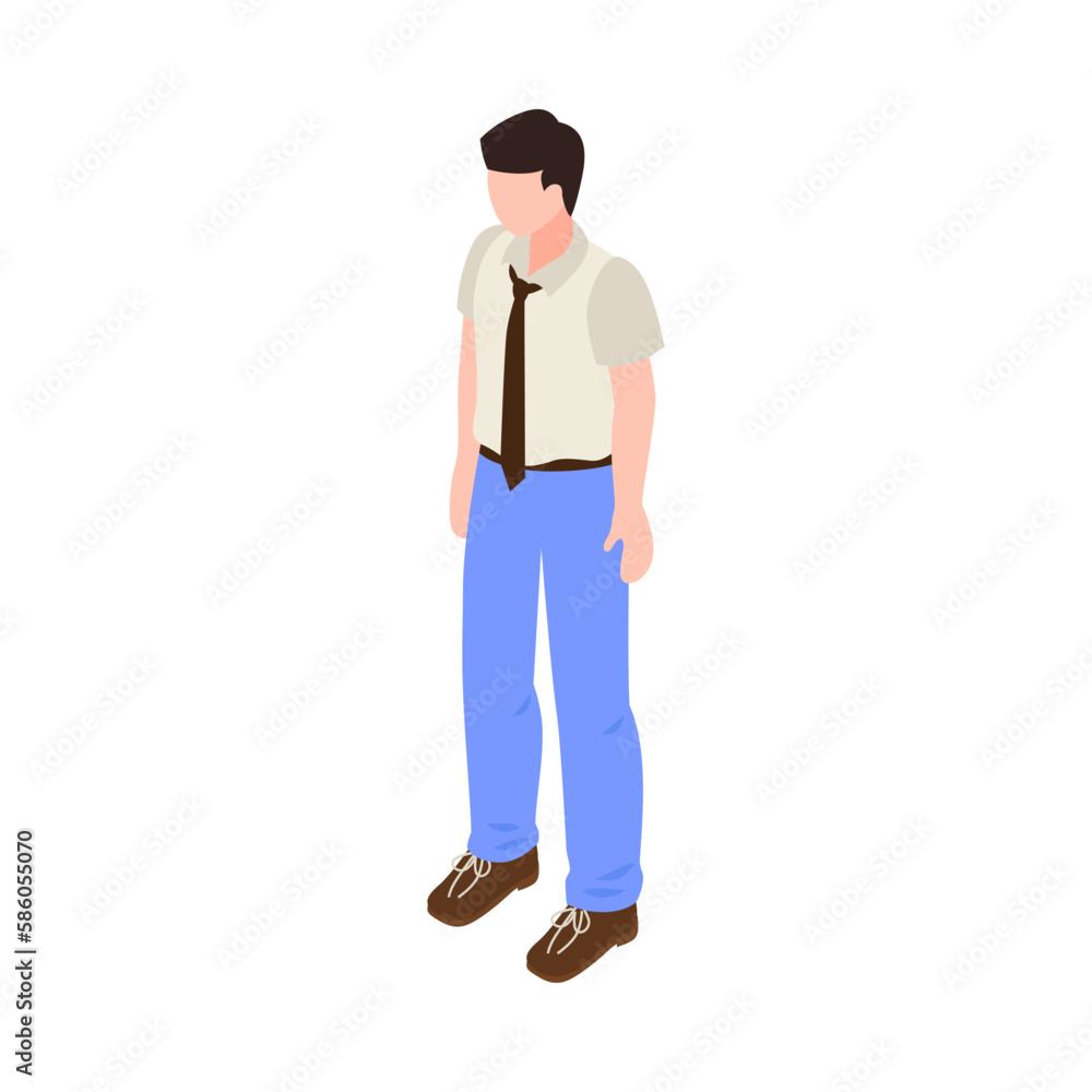 Isometric Office Worker Isometric Office Worker