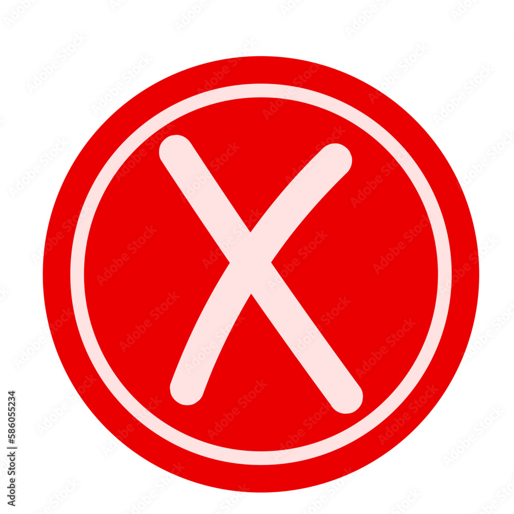 Fototapeta premium Cross Button