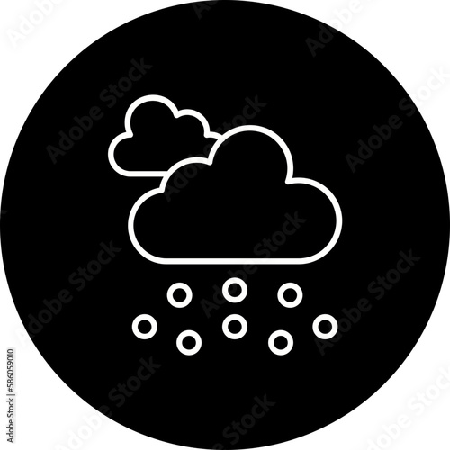 Hail Line Inverted Icon
