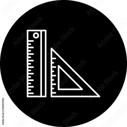 Ruler Line Inverted Icon