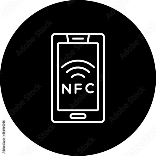 Nfc Line Inverted Icon photo