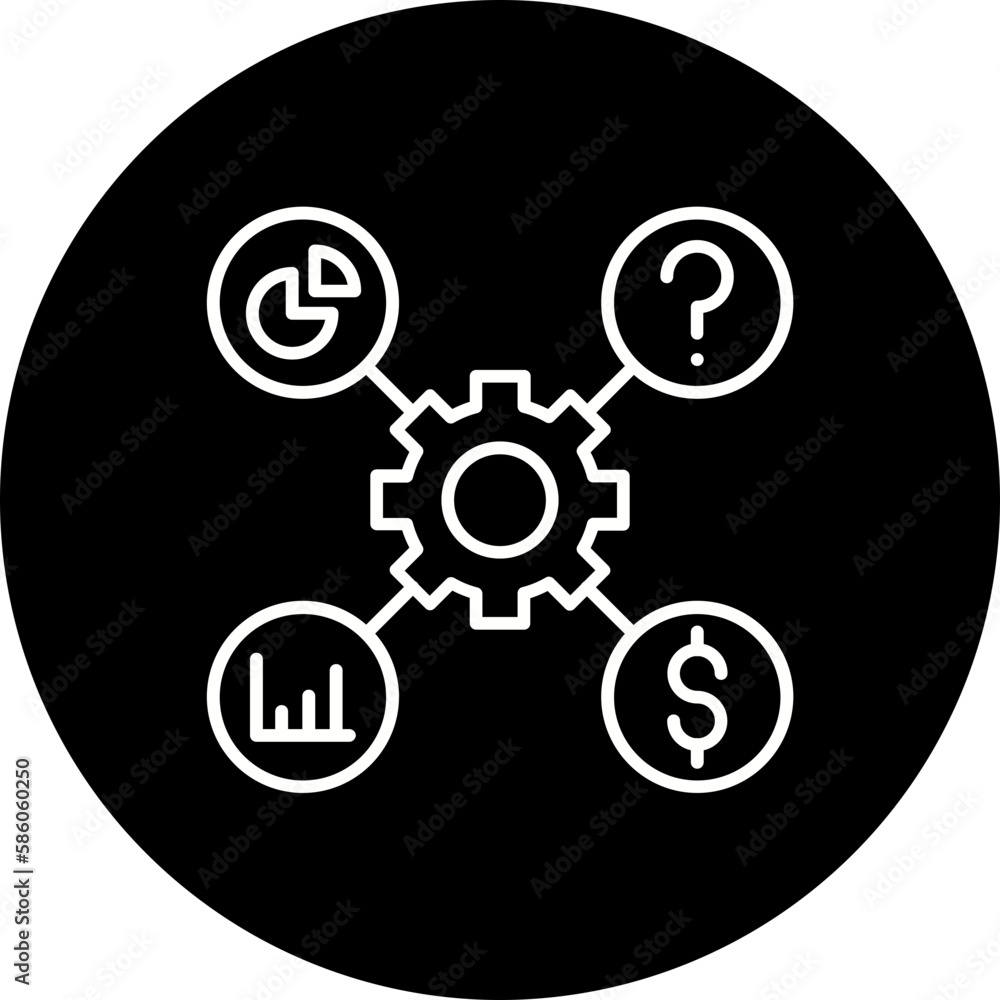 Efficiency Line Inverted Icon Efficiency Line Inverted Icon