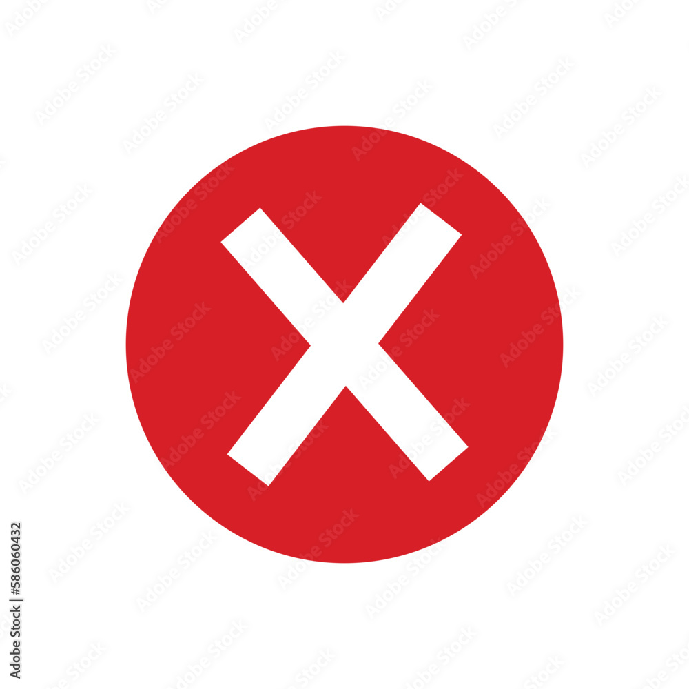 Obraz premium Cross Button