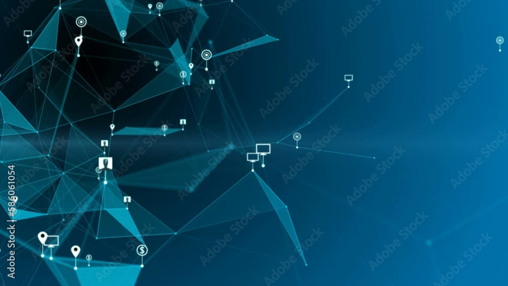 Plexus with HUD elements. Abstract background with figure . Plexus with HUD elements. Abstract background with figure .