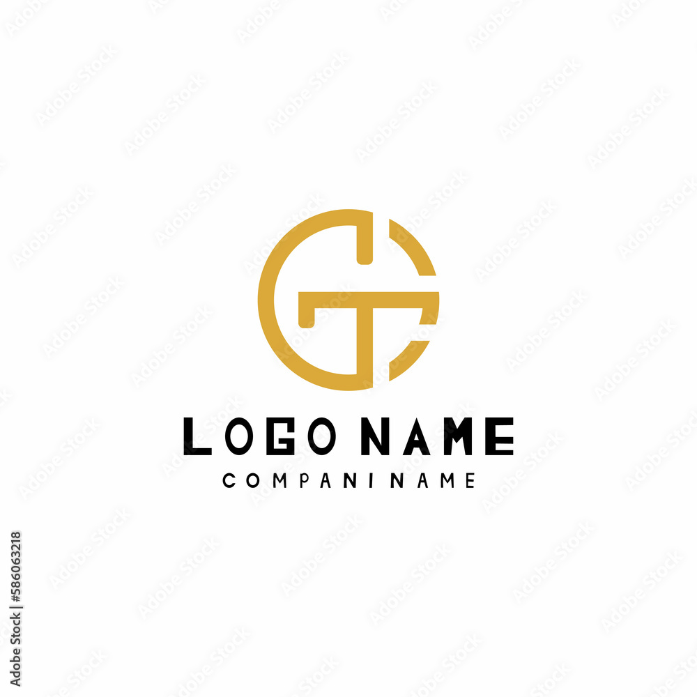 letter g and t logo vector illustration letter g and t logo vector illustration