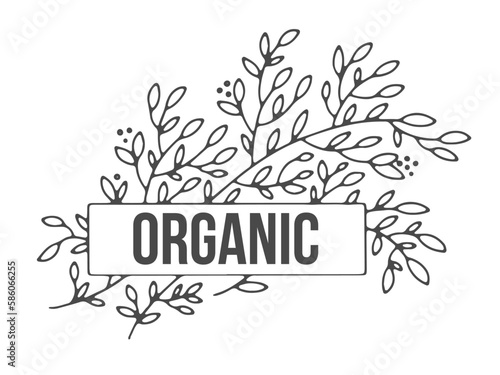 Organic and natural brand, package for product