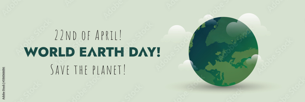 World earth day. Happy world earth day 2023 banner with earth planet sign. earth day awareness banner, save the planet. Together we can protect our planet. vector illustration. Earth Day Post World earth day. Happy world earth day 2023 banner with earth planet sign. earth day awareness banner, save the planet. Together we can protect our planet. vector illustration. Earth Day Post