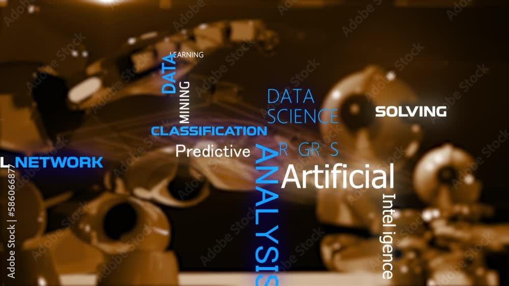 futuristic ai algorithm and machine learning process... Automation Artificial intelligence AI deep learning futuristic ...