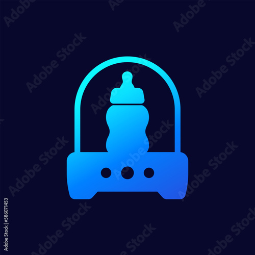 Baby bottle sterilizer icon for web