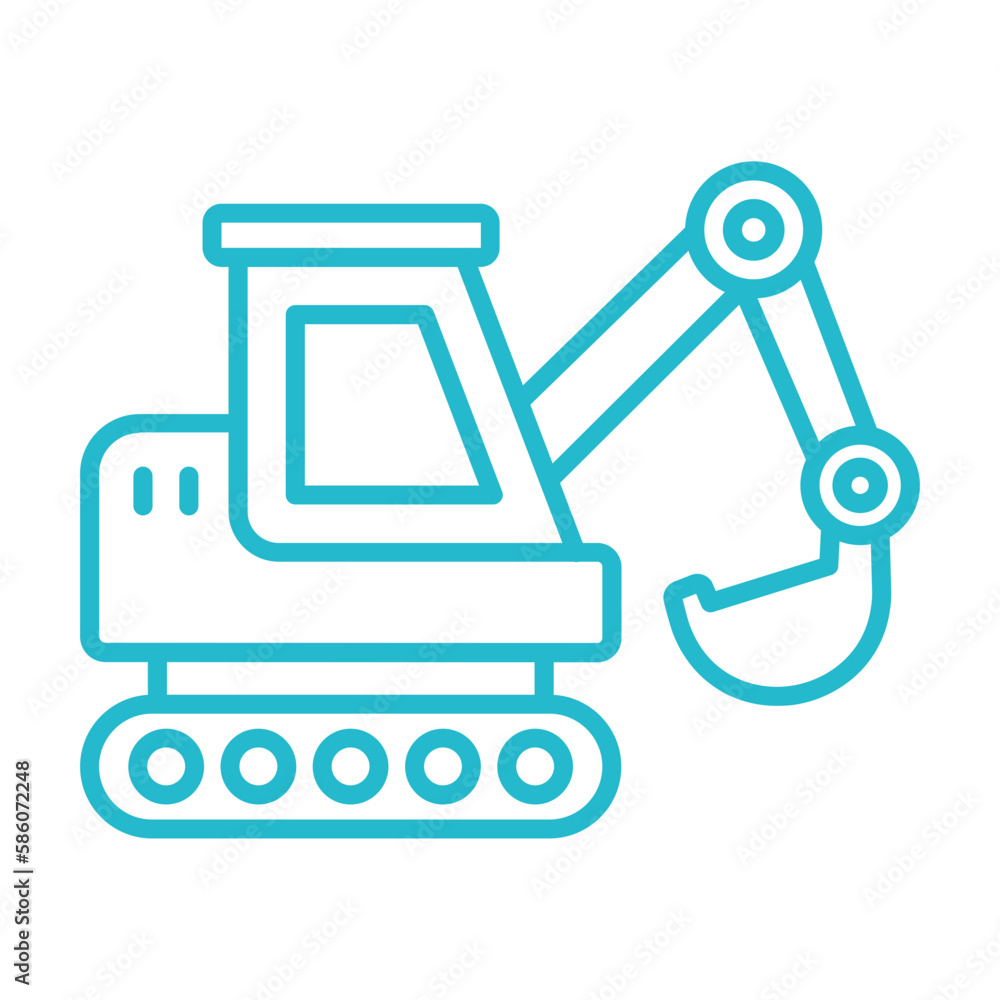 Bulldozer Icon Bulldozer Icon