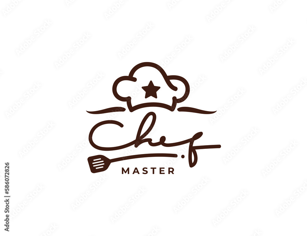 Food Chef restaurant logo design template Food Chef restaurant logo design template