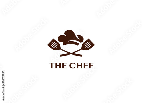 The Chef restaurant logo design template