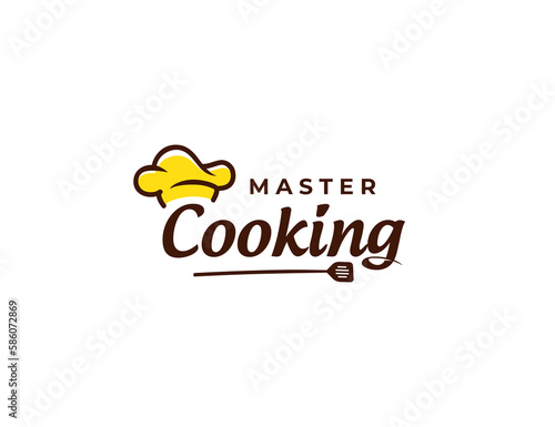 Food Chef restaurant logo design template