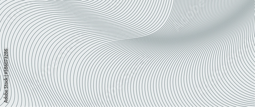 Modern background design of abstract seamless wavy line pattern. Wavy minimal background, wavy line illustration. Perfect for background, backdrop, banner, card, typography. © Izzul Khaq