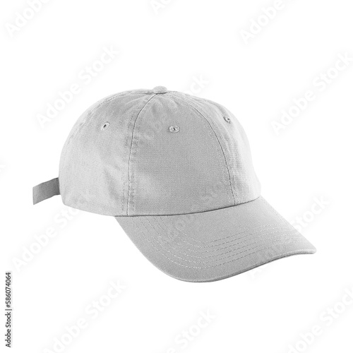 Baseball cap transparent mockup
