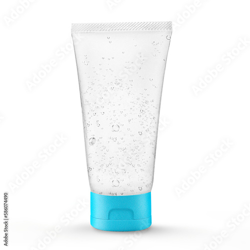 Tube gel cream transparent