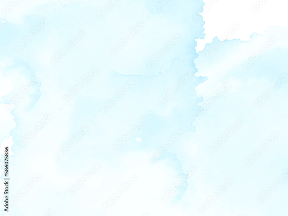 Abstract soft blue watercolor texture design background Abstract soft blue watercolor texture design background