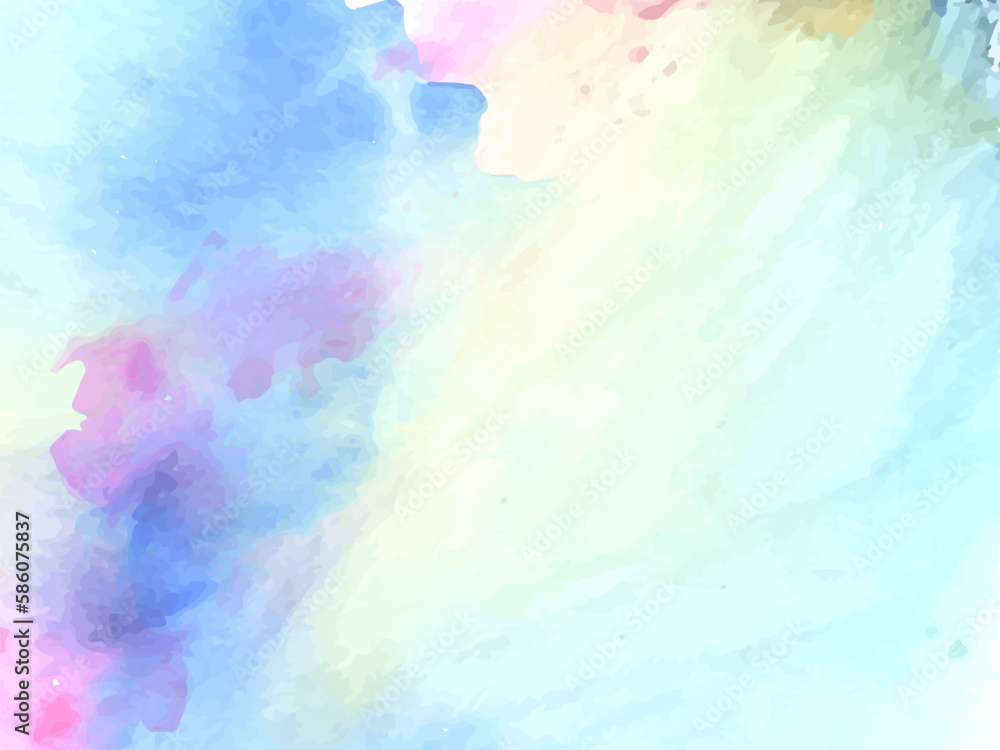 Elegant soft colorful watercolor texture design background