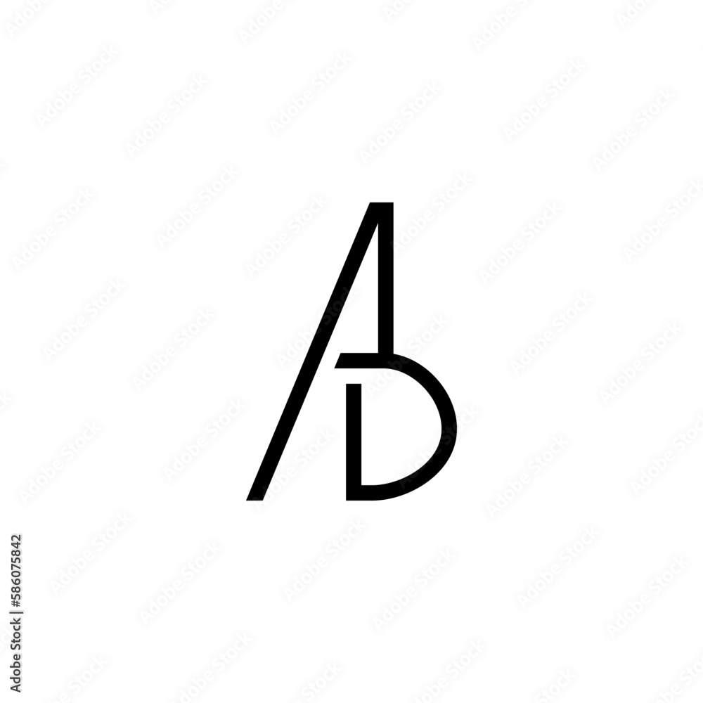 Premium design Logo with initial, letter, alphabet AD for company branding and other Premium design Logo with initial, letter, alphabet AD for company branding and other