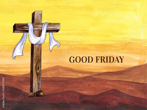 Good Friday religious jejus christ background design